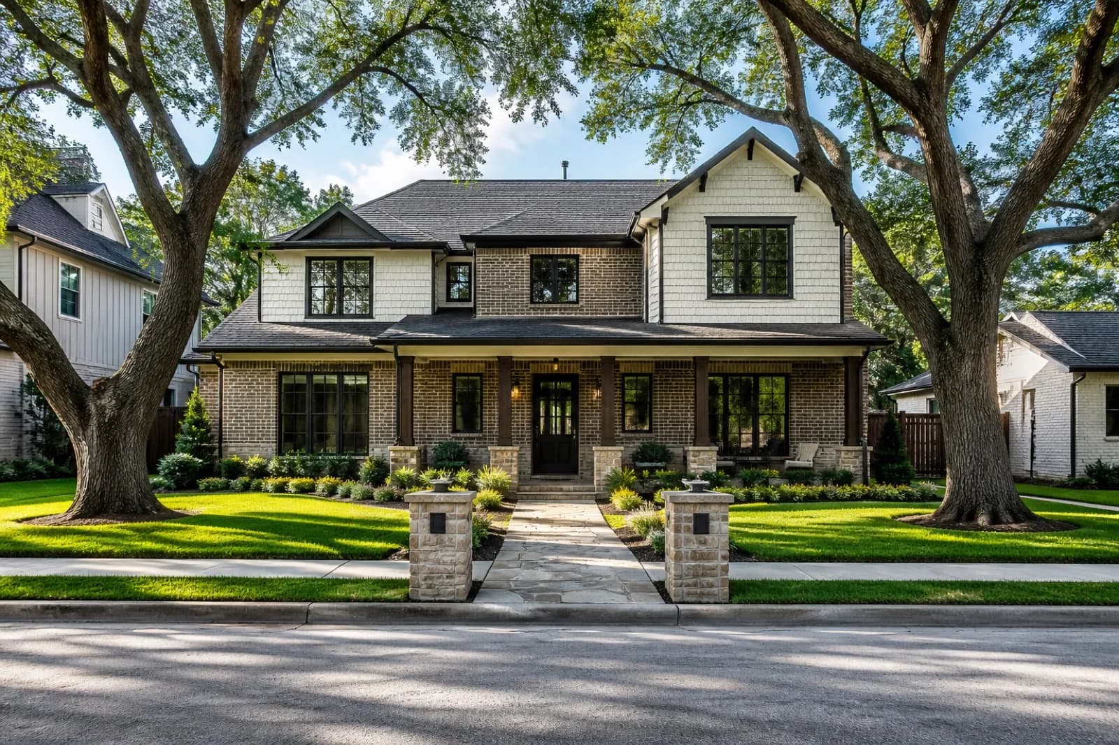 A well-kept suburban home for a residential inspection